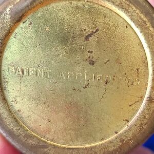 Vintage brass oil can